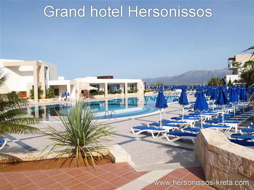 Grand hotel chersonissos, zeer mooi vlakbij strand. tussen malia stalis en hersonissos.