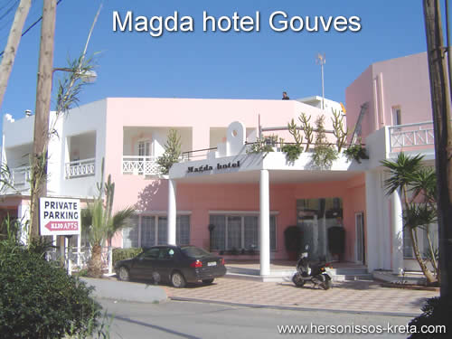 Magda hotel Gouves. Zeer luxe hotel in gouves, 5 minuten van strand, tussen heraklion en hersonissos.