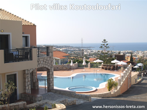 pilot villas koutouloufari appartementen kreta, autoverhuur hersonissos kreta.