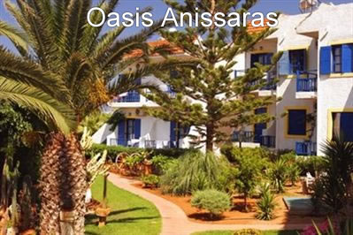 Oasis Anissaras. Autoverhuur Anissaras.