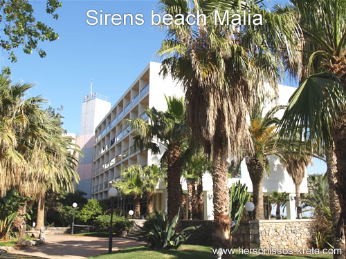 Sirens beach Malia Kreta